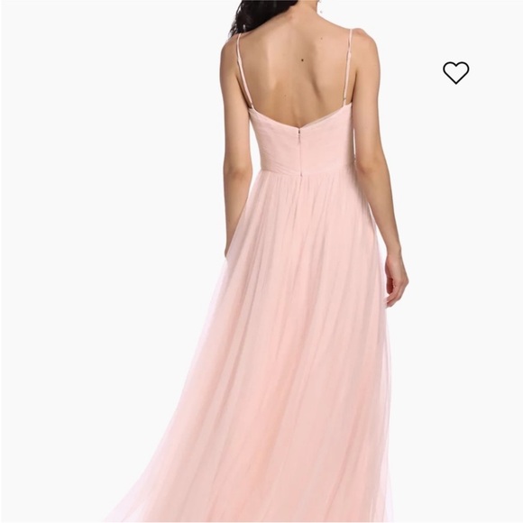 Vera Wang Vernen Sleeveless Pleated Gown - Picture 4 of 6